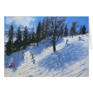 Vår skiers Verbier 2010 Hälsningskort