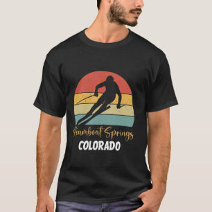 Vår Skiing Colorado Funny Snö Ski t Shirt
