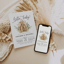 Vår skogsmark | Baby Shower-inbjudan Inbjudningar