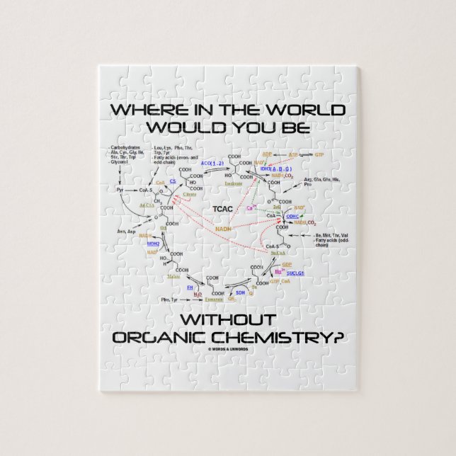 Var skulle dig var organisk kemi? pussel (Vertikal)