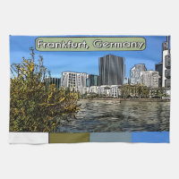 Vår Skyline of Frankfurt, Tyskland