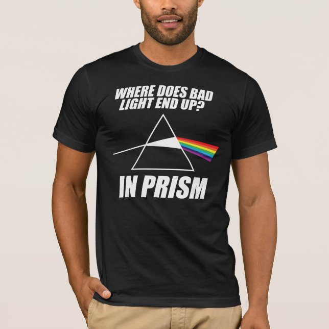 Var slutar det med dålig belysning? T-shirt (Framsida)
