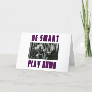 Var smart - dum lek kort