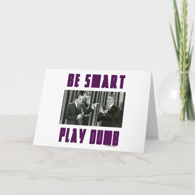 Var smart - dum lek kort (Framsida)