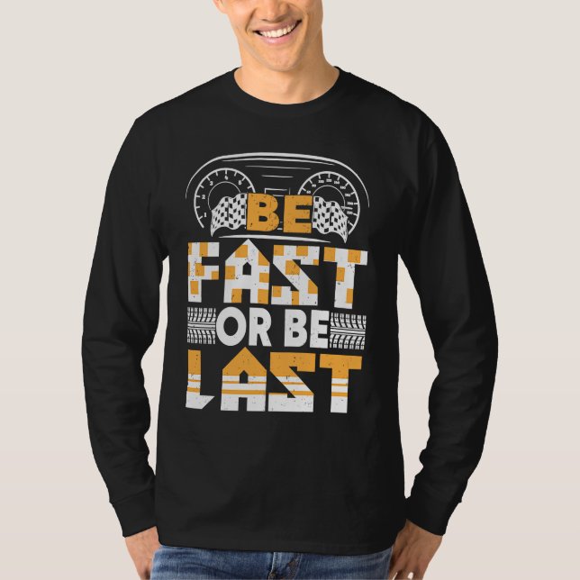 Var snabb eller dra tävlans för manar väska t shirt (Framsida)