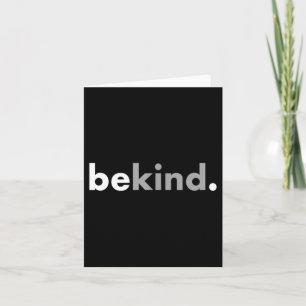 Var snäll älskar människor minimalism kort
