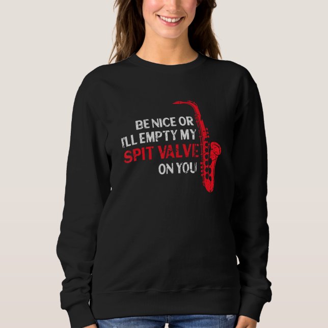 Var Snäll Annars Tömmer Jag Min Spottventil Grunge T Shirt (Framsida)