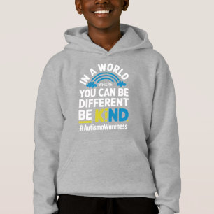 Var snäll annorlunda Autism Acceptans Regnbågsdesi T Shirt
