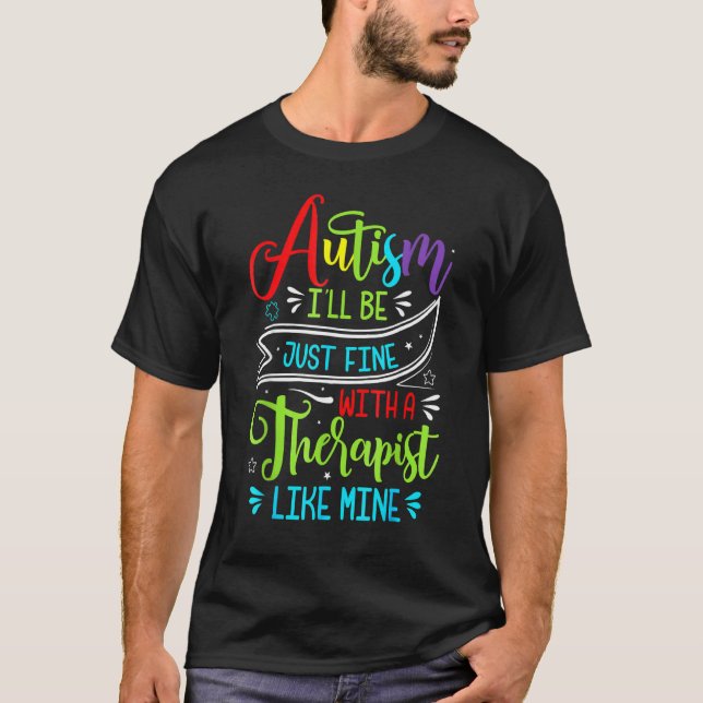 Var snäll Autism Acceptans Regnbåge Trendig Män Kv T Shirt (Framsida)