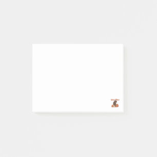 Var snäll baby apa slag plush söta roliga djur post-it block