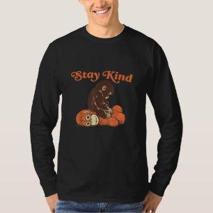 Var snäll baby apa slag plush sötsakrolig djur t shirt