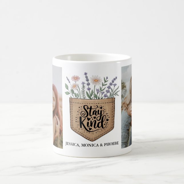 "Var snäll" fickformat blomsterfoto-mugg Kaffemugg (Center)