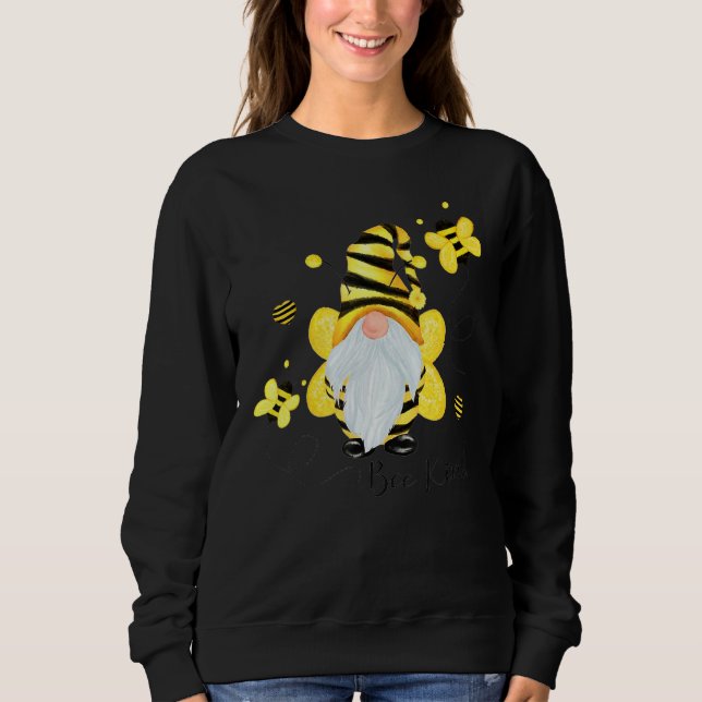 Var snäll Gnome och Bee Hippy Gnome 2 T Shirt (Framsida)