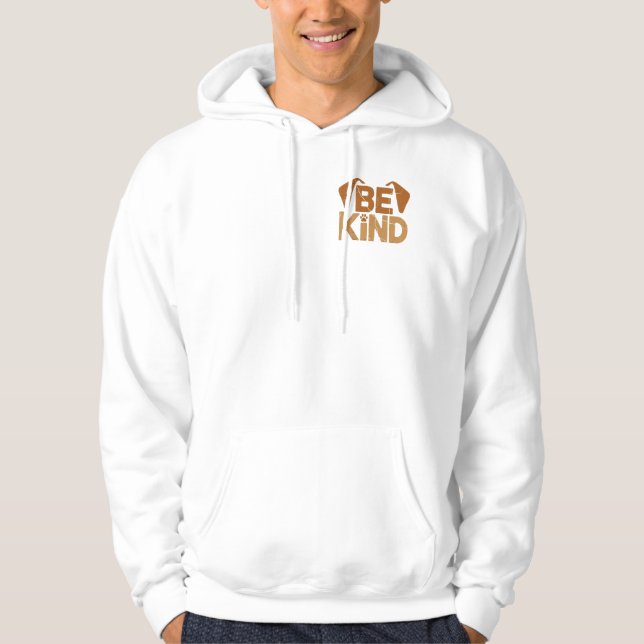 Var snäll - hundälskare hoodie (Framsida)