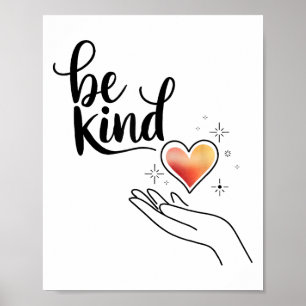Var snäll Irrationell Citat Positiv Motiverande Poster