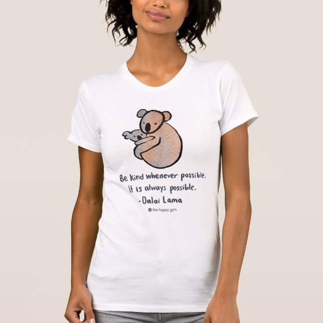 Var snäll Koalatanktop Tee (Framsida)