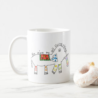 "Var snäll mot alla levande Sak" Kaffemugg