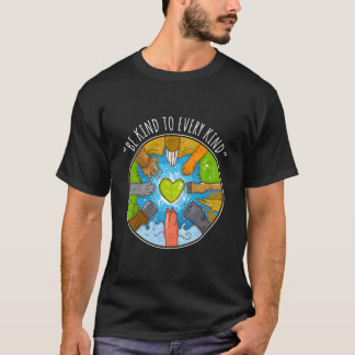 Var snäll mot alla sorter för vegetarianer Vegan T Shirt