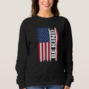 Var snäll mot amerikanska Flagga Unity Day Anti Bu T Shirt