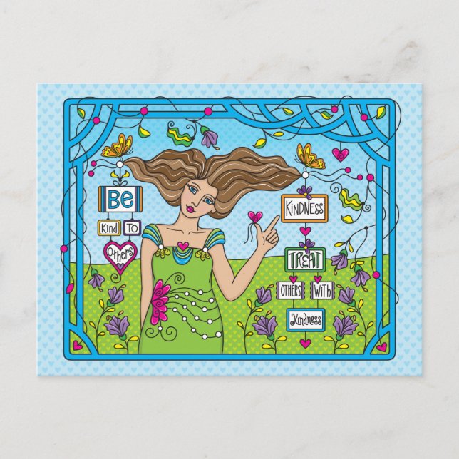 Var snäll mot andra_ vykort (Framsida)