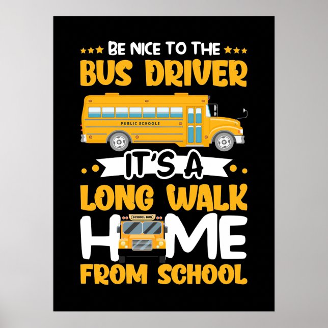 Var snäll mot Buss-chauffören Poster (Framsidan)