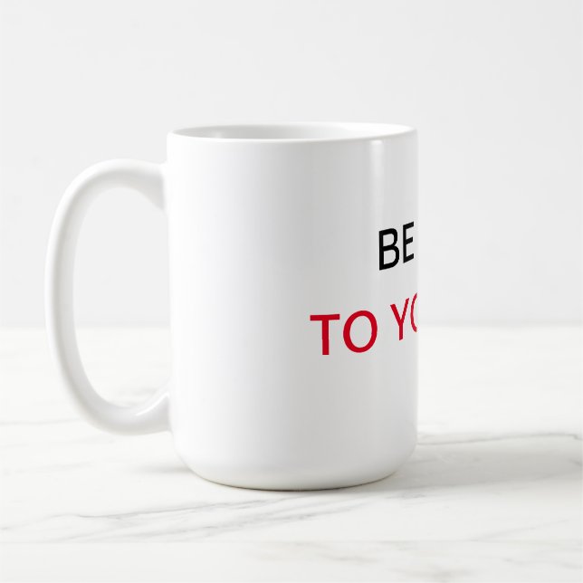 Var snäll mot dig själv kaffemugg (Vänster)