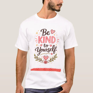 Var snäll mot dig själv typografi t-shirt | Inspir
