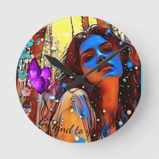 Var snäll mot dig själv Väggklocka