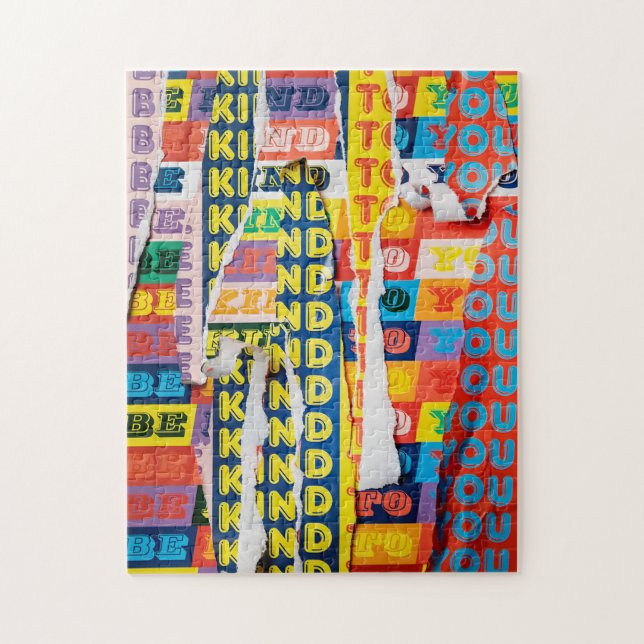 Var snäll mot dig (Torn Version)-pussel Pussel (Vertikal)