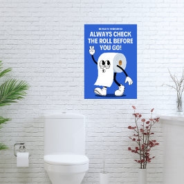 Var snäll mot din baksida - Lustigt Bathroom-påmin Fototryck