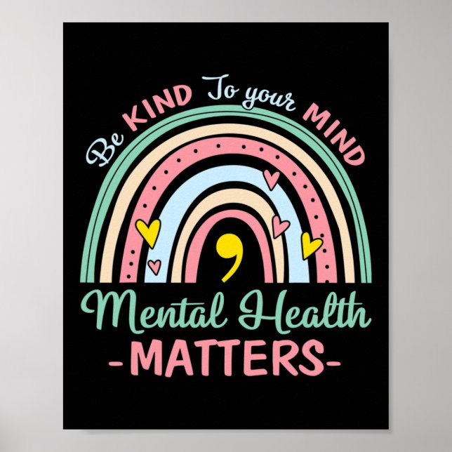 Var snäll mot ditt sinne Medvetenhet om psykiska p Poster (Framsidan)