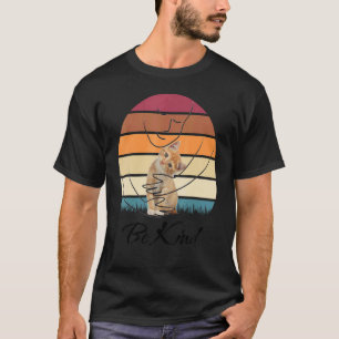 Var snäll mot djur eller jag dödar dig för en hund t shirt