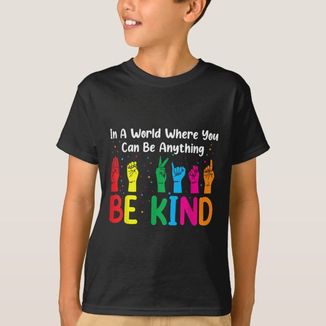 Var snäll mot Kvinnor Manar, Autism Awareness Boy  T Shirt (Framsida)