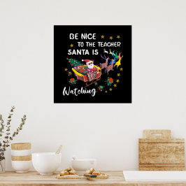 Var snäll mot lärartomten som tittar på Roligten Poster