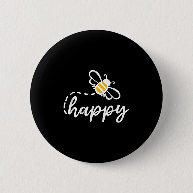 Var snäll mot Lycklig - Bee Lycklig, inspiration,  Knapp (Framsida)