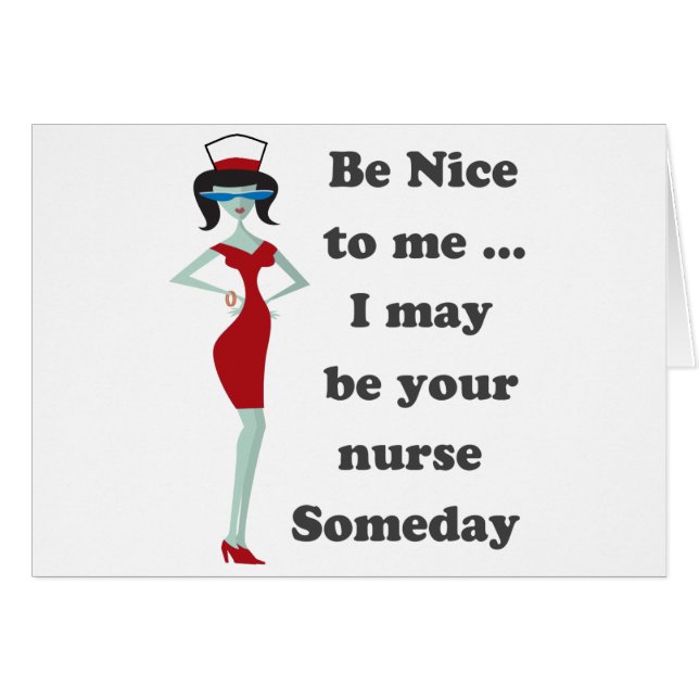 Var snäll mot mig hälsningskort (Framsidan Horizontal)