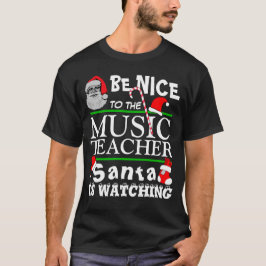 Var snäll mot Music Teacher Black T-shirt