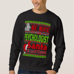 Var Snäll Mot Psykologen Tomte Jultomten Tittar Ps Lång Ärmad Tröja