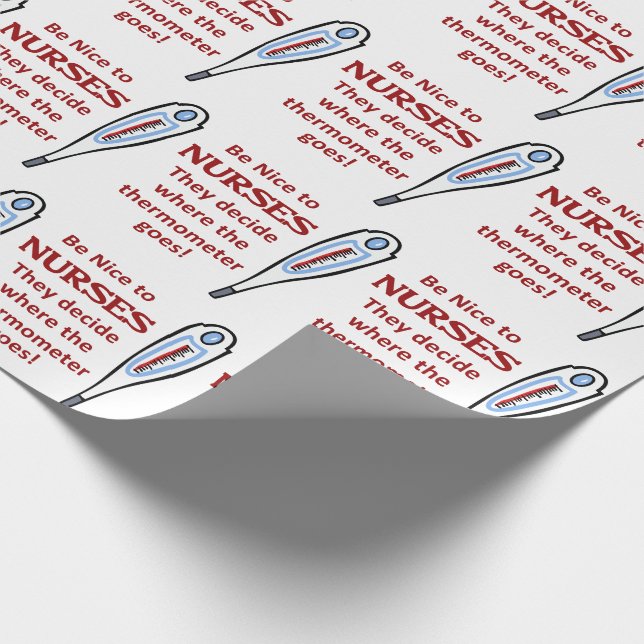 Var snäll mot sjuksköterskor presentpapper (Hörn)