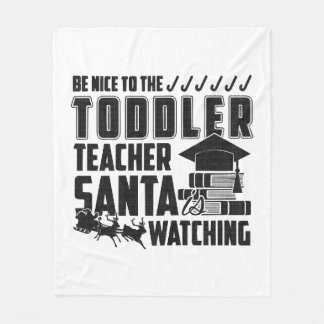 Var snäll mot Småbarn Tröja för lärare Fleecefilt