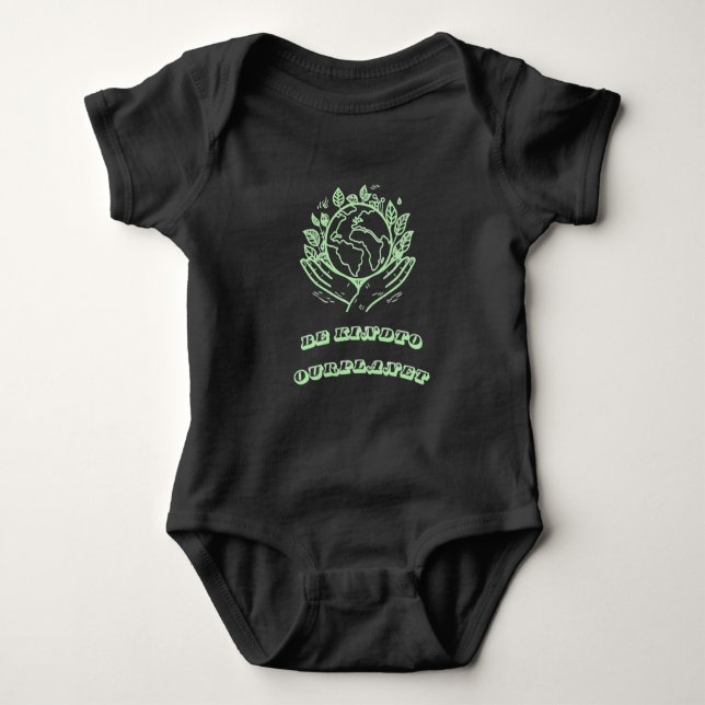 Var snäll mot vår planet: Caring Hands Earth Tee (Framsida)