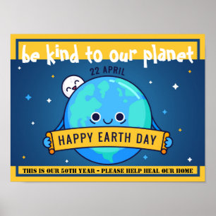 Var snäll mot vår planet - hjälp HEAL att POSTER h