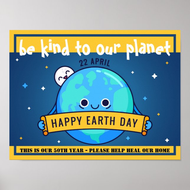 Var snäll mot vår planet - hjälp HEAL att POSTER h (Framsidan)