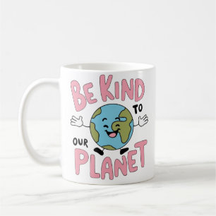 Var snäll mot vår planet 💚 kaffemugg