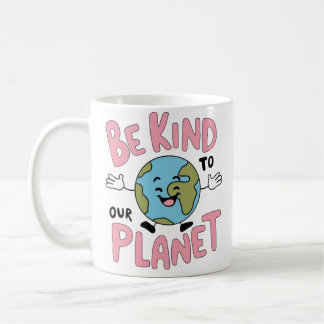 Var snäll mot vår planet 💚 kaffemugg