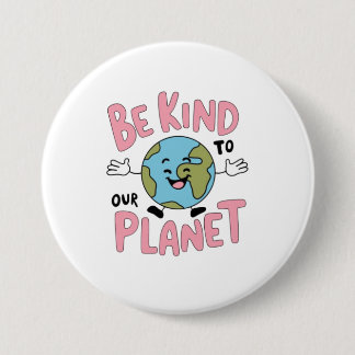 Var snäll mot vår planet 💚 knapp