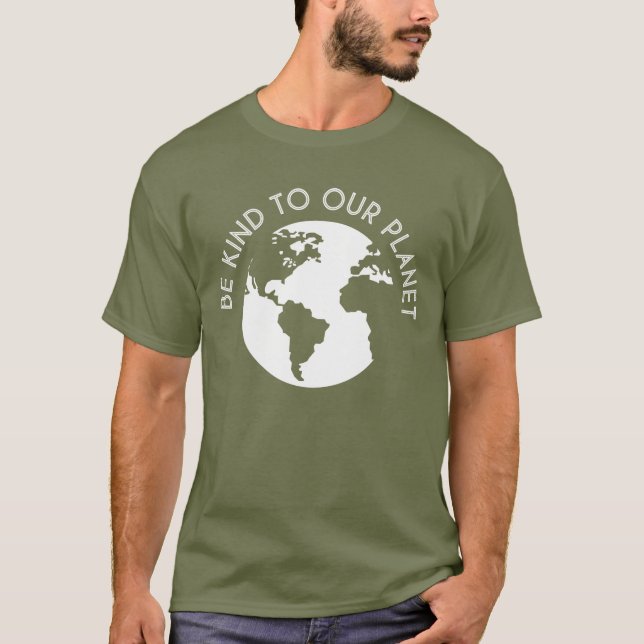 Var snäll mot vår planet t shirt (Framsida)