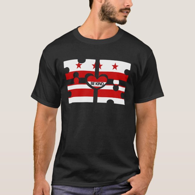 Var snäll mot Washington DC T Shirt (Framsida)