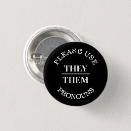 Var snäll och Använda Svart pronounars/THEM-pronou Knapp
