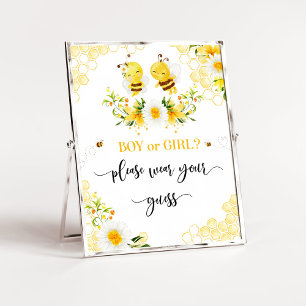 Var snäll och bära din gissningsskylt poster